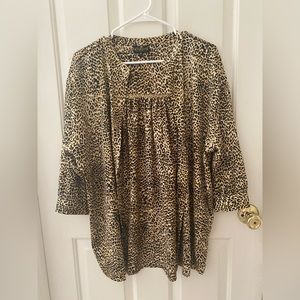 Grand&Greene silk cheetah cover up